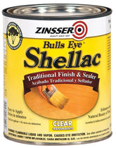 Zinsser 304H Shellac, Mid-Tone, Clear, Liquid, 1 qt, Can